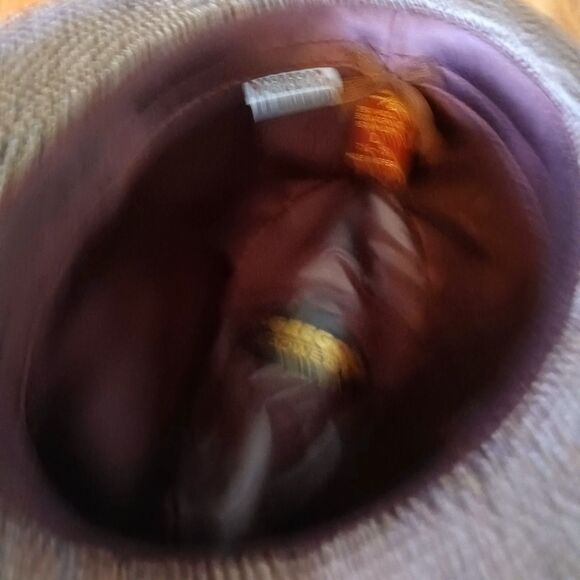 McGregor Headwear Brown Tweed Hat Medium 7 - 7 1/4. Wool Acrylic Nylon Blend - Picture 5 of 5